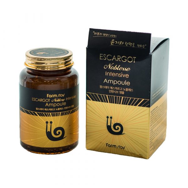 FarmStay Escargot Noblesse Intensive Ampoule Ампульная многофункциональная сыворотка с муцином улитки, 250 мл